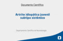 Artrite idiopática juvenil subtipo sistêmico 