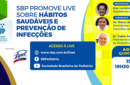 SBP divulga documento e promove live sobre a importância da hábitos saudáveis e prevenção de doenças 