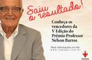 Sobape anuncia vencedores do V Prêmio Professor Nelson Barros 
