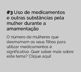 Uso de medicamentos e outras substâncias pela mulher durante a amamentação