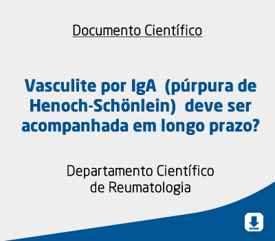 Vasculite por IgA  (púrpura de Henoch-Schönlein)  deve ser acompanhada em longo prazo?