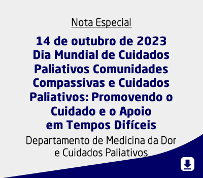14 de outubro de 2023 Dia Mundial de Cuidados Paliativos Comunidades Compassivas e Cuidados Paliativ