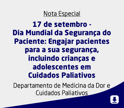 17 de setembro – Dia Mundial da Segurança do Paciente: Engajar pacientes para a sua segurança, inclu