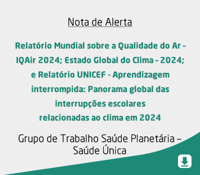 Relatório Mundial sobre a Qualidade do Ar – IQAir 2024; Estado Global do Clima – 2024; e Relatório U