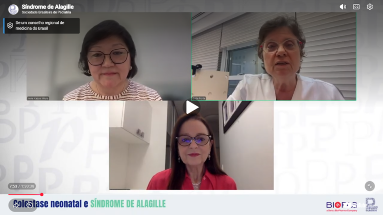 SBP promove webinar de atualização sobre colestase neonatal e Síndrome de Alagille