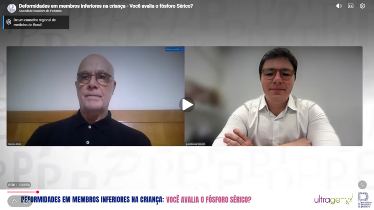 Diagnóstico precoce de deformidades em membros inferiores em crianças é tema de novo webinar da SBP