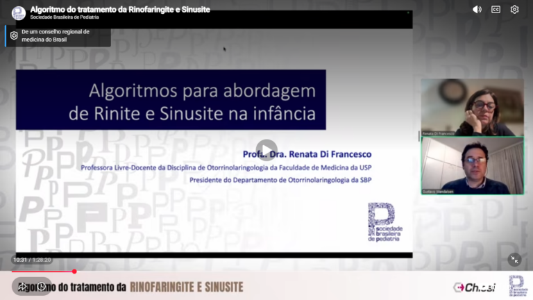 Tratamento da rinofaringite e sinusite é discutido em nova live